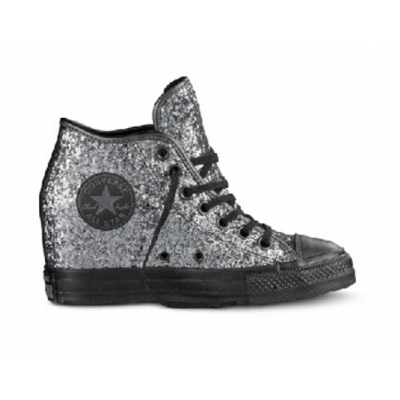 Scarpe tela alta CONVERSE 555087C ALL STAR MID LUX GLITTER